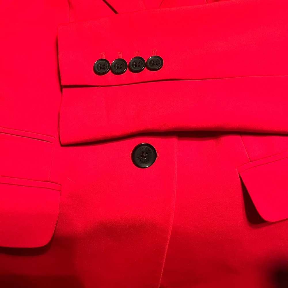 Express Bold Red Women's Blazer - Picture 4 of 6